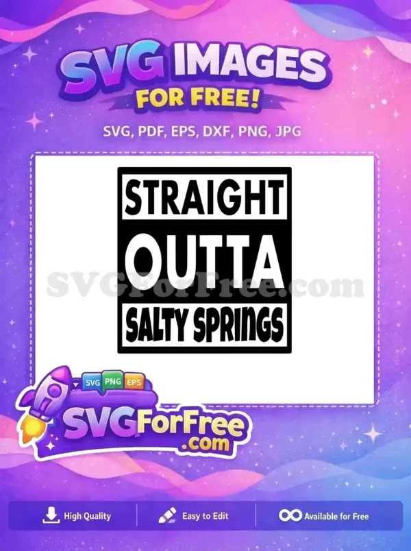 Free Bold Text Free Black and White Salty Springs Free SVG Free Bold Text Free Black and White Salty Springs Free SVG