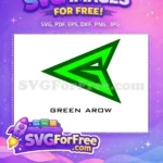 Free Green Arrow Logo Free Superhero Emblem Arrow Free SVG - Instant Download