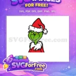 Free Smiling Grinch Free Red Santa Hat The Grinch Free SVG - Instant Download