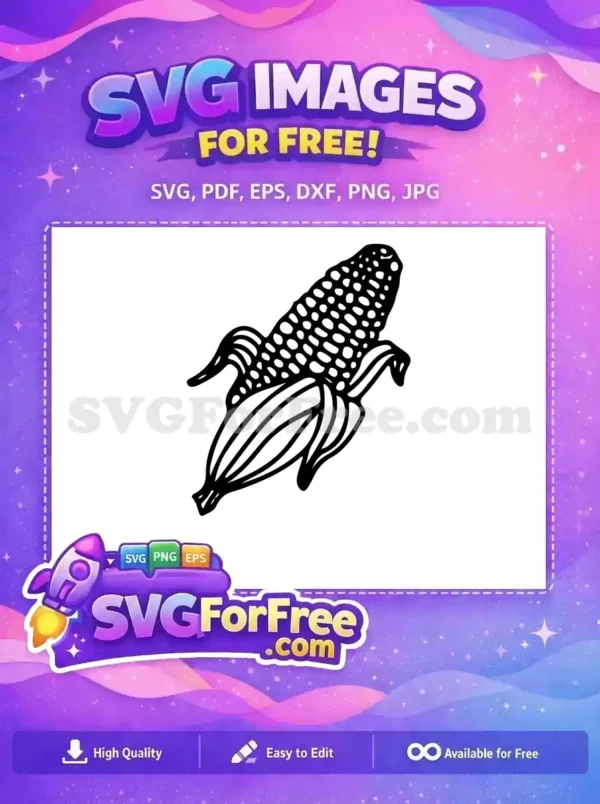 Free Black Corn Free Farm Silhouette Farm Free SVG