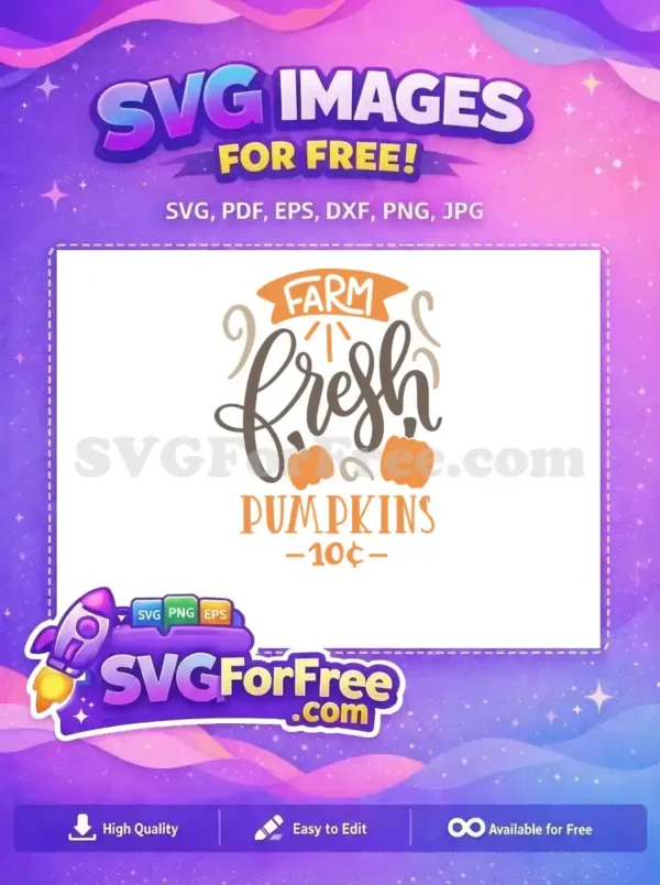 Free Fresh Farm Free Pumpkins Orange Free SVG