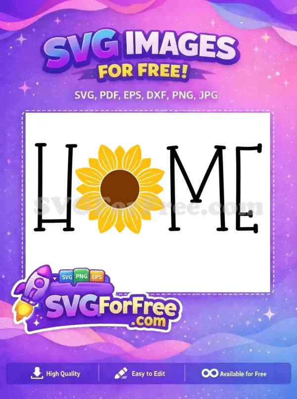 Free Sunflower Farmhouse Free Home Decor Farm Free SVG
