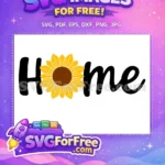 Free Sunflower Home Decor Free Farmhouse Sign Free SVG - Instant Download