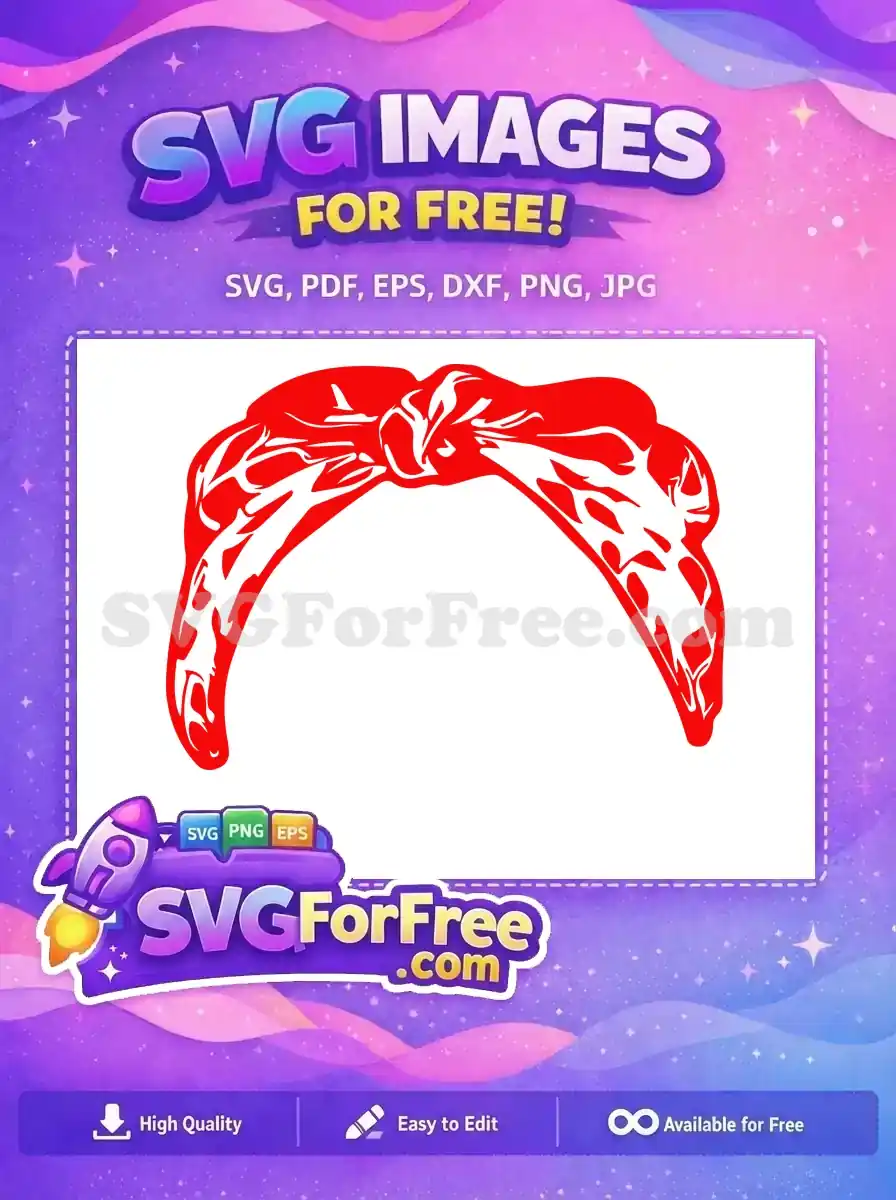 Free Red Bandana Free Hair Accessory Farm Free SVG