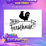 Free Rooster Arrow Free Farmhouse Free Farm SVG - Instant Download