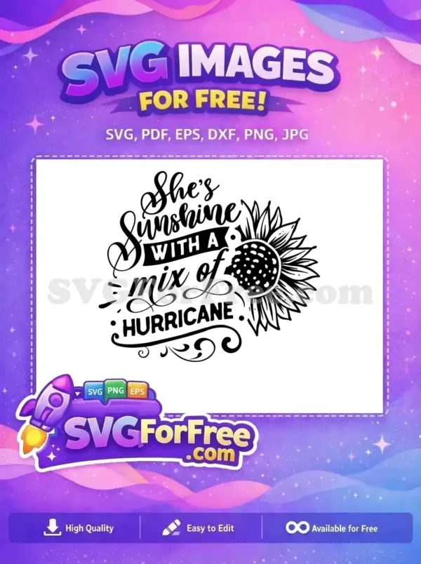 Free Sunshine Hurricane Quote Free Farm SVG Free SVG