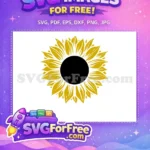 Free Golden Petals Free Farm Sunflower Design Free SVG - Instant Download