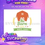 Free Orange Barn Free Wheat Stalks Farm Free SVG - Instant Download