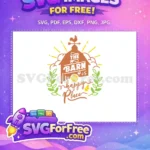 Free Barn Rooster Weathervane Free Happy Place Farm Free SVG - Instant Download