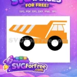 Free Orange Dump Truck Free Farm SVG Free SVG - Instant Download