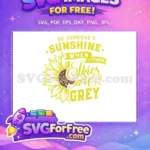 Free Yellow Sunflower Sunshine Quote Free Farm SVG Design Free SVG - Instant Download