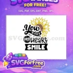 Free Sunflower Detail Free Heart Smile Farm Free SVG 2 - Instant Download