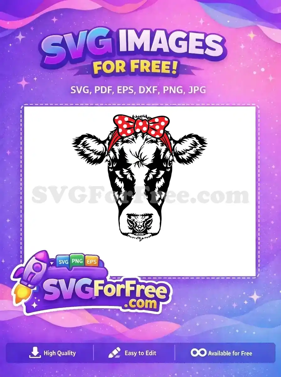 Free Red Polka dots Free Bow Farm Free SVG