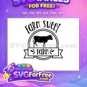 Free Black Silhouette Cow Free Farm Sweet Farm Free SVG Free Black Silhouette Cow Free Farm Sweet Farm Free SVG