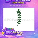 Free Dark Green Leaves Free Farm Foliage Accent Free SVG - Instant Download