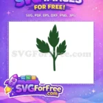 Free Green Leafy Branch Free Farm Accent Free SVG - Instant Download