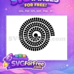Free Farm SVG Black Spiral Free Swirl Shape Free SVG - Instant Download