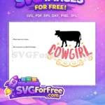 Free Pink Cowgirl Lettering Free Yellow Swirls Farm Free SVG - Instant Download