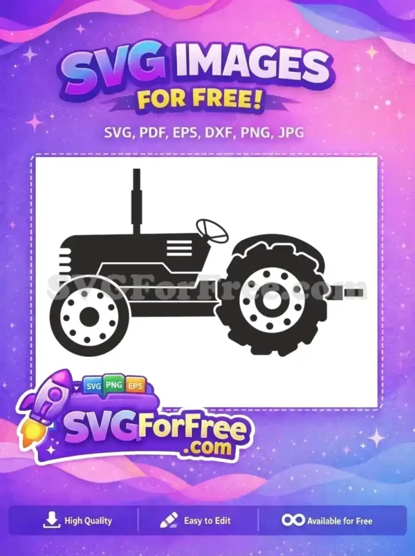 Free Farm Tractor Silhouette Free Farm Quotes Vintage Free SVG