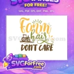 Free Farm Hair Free Tractor Silhouette Farm Free SVG - Instant Download