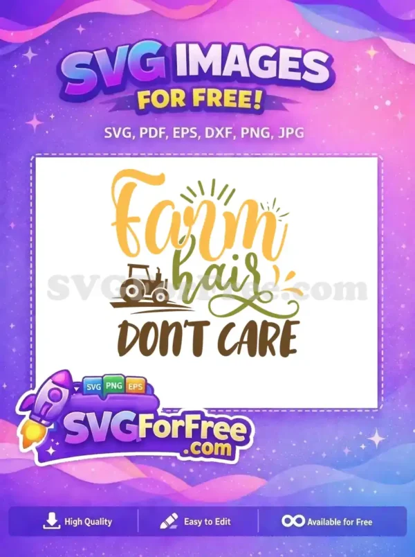 Free Farm Hair Free Tractor Silhouette Farm Free SVG