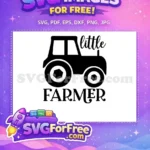 Free Little Tractor Free Farm Quotes Little Farmer Free SVG - Instant Download