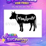 Free Farm Animal Silhouette Free Farmhouse Quote Design Free SVG - Instant Download