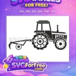 Free Black Farm Tractor Free SVG Farm Quotes Free SVG - Instant Download