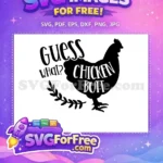 Free Funny Hen Free Chicken Butt Farm Free SVG - Instant Download