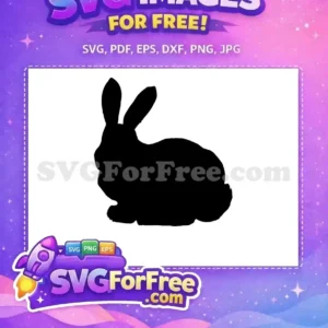 Free Black Silhouette Bunny Free Farm Quotes Animal Free SVG