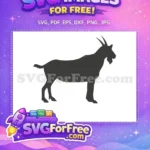 Free Goat Silhouette Free Farm Animal Farm Quotes Free SVG 1 - Instant Download