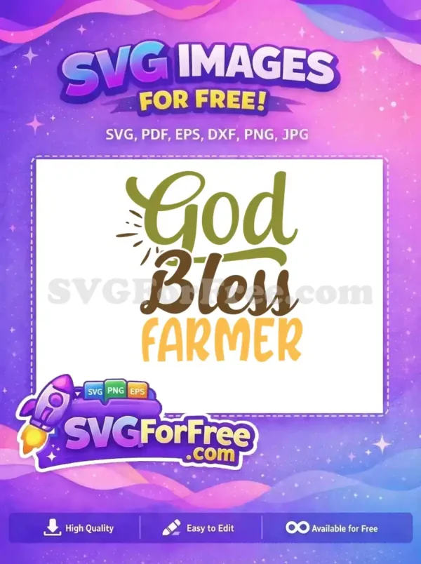 Free Olive God Free Brown Bless Farmer Quote Free SVG