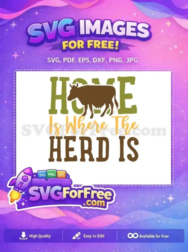 Free Brown Cow Silhouette Free Farm Quotes Design Free SVG
