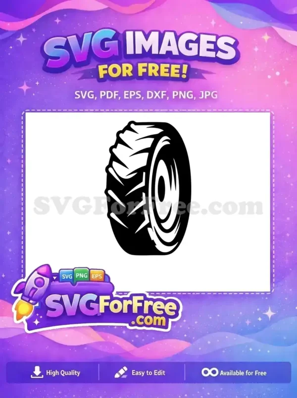 Free Tractor Tire Tread Free Farm Quotes Black Free SVG