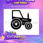 Free Black Tractor Free Farm Quotes SVG Design Free SVG - Instant Download