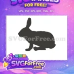 Free Hare Silhouette Free Farm Quotes Design Free SVG - Instant Download