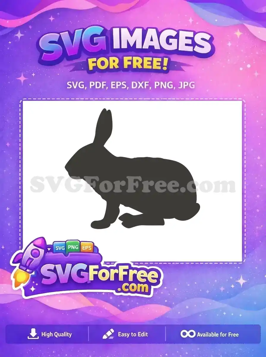 Free Hare Silhouette Free Farm Quotes Design Free SVG
