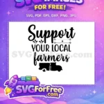 Free Support Local Farmers Free Truck Silhouette Free SVG - Instant Download