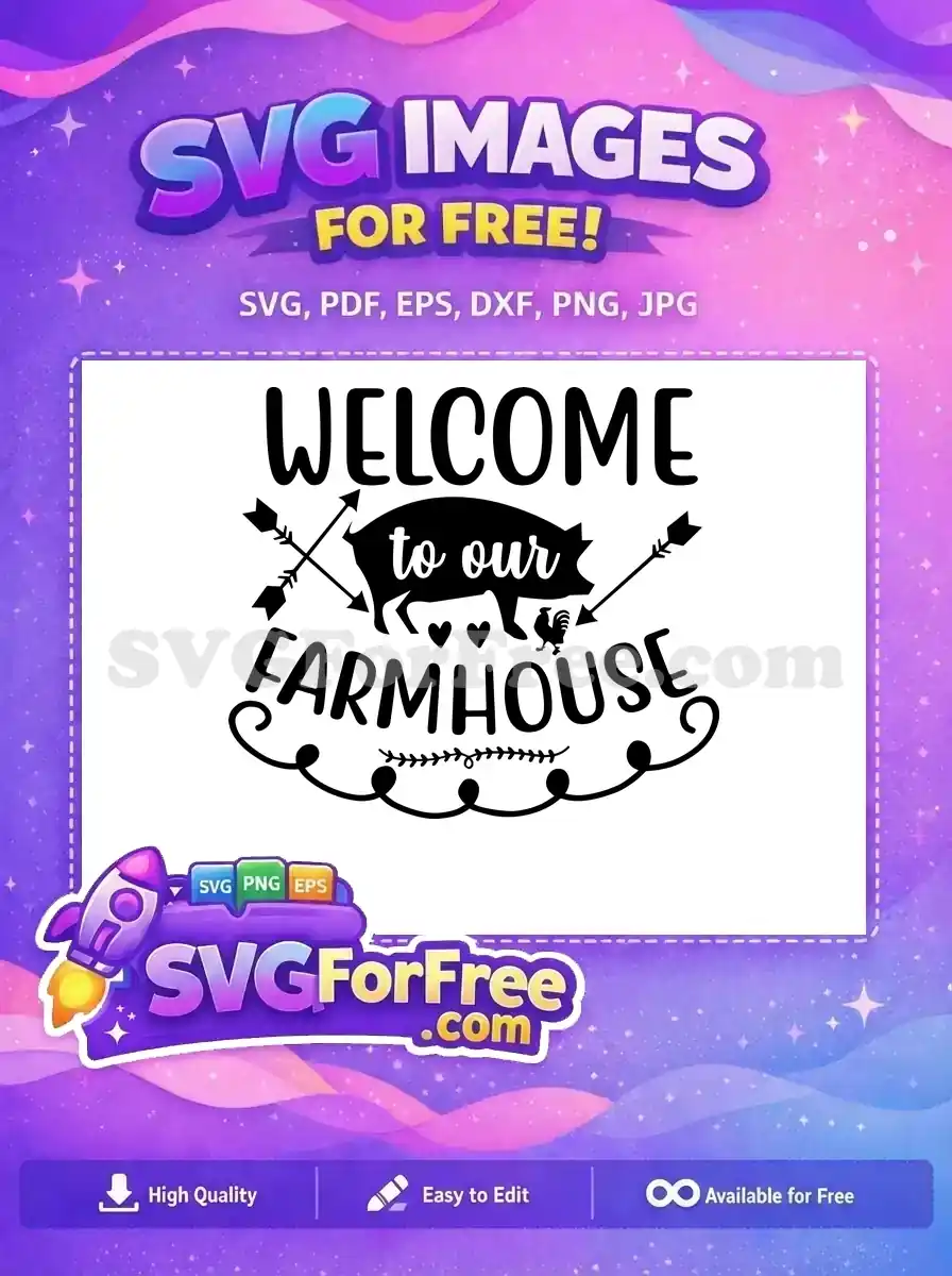 Free Pig Arrows Free Rooster Hearts Farmhouse Free SVG