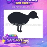 Free Black Silhouette Bird Free Farm Quotes Design Free SVG - Instant Download