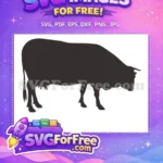 Free Cow Silhouette Free Farm Animal Farm Quotes Free SVG 2 - Instant Download