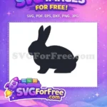 Free Rabbit Silhouette Free Farm Quotes Design Free SVG - Instant Download
