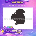 Free Squirrel Silhouette Free Farm Quotes Animal Free SVG - Instant Download