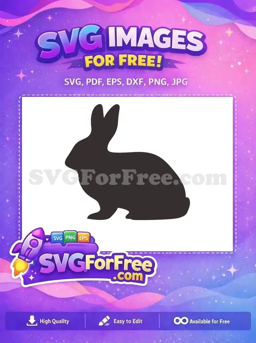 Free Rabbit Silhouette Free Farm Quotes Animal Free SVG