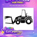 Free Black Tractor Free Farm Quotes Vehicle Free SVG - Instant Download