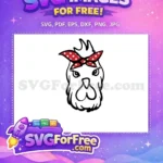 Free Cartoon Hen Red Bandana Farm Free Cute Chicken Free SVG - Instant Download