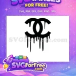 Free Dripping Fashion Free Chanel Logos Fashion Free SVG - Instant Download