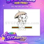 Free Marie Cat Gucci Umbrella Free Fashion Logos Free SVG - Instant Download