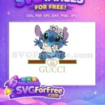 Free Gucci Pattern Ears Free Flower Crown Lilo Stitch Free SVG - Instant Download