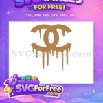 Free Brown Drip Free Fashion Logos Icon Free SVG - Instant Download